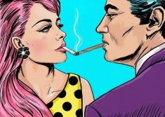 smoking_couple_pop_art_style_love_couple_pop_art_couple_cg1p02547037c
